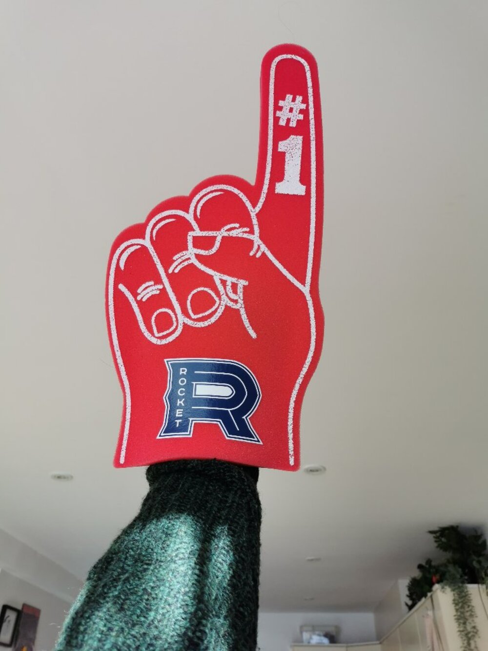 Laval Rocket foam finger (hockey fan glove)